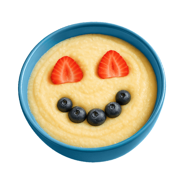 První kaše s úsměvem