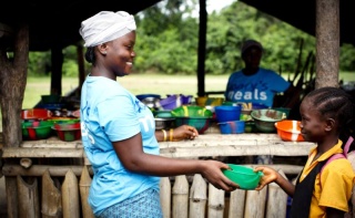 Mary’s Meals, podávání jídla Libérie